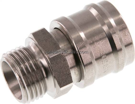 Kupplungsdose (NW7,2) G 1/2"(AG), Edelstahl