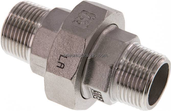 Doppelnippel trennbar R 3/4"-R 3/4", 1.4408