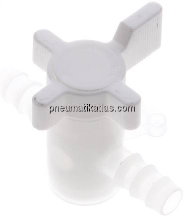 Labor-Schlauchhahn (PVDF), 10 mm