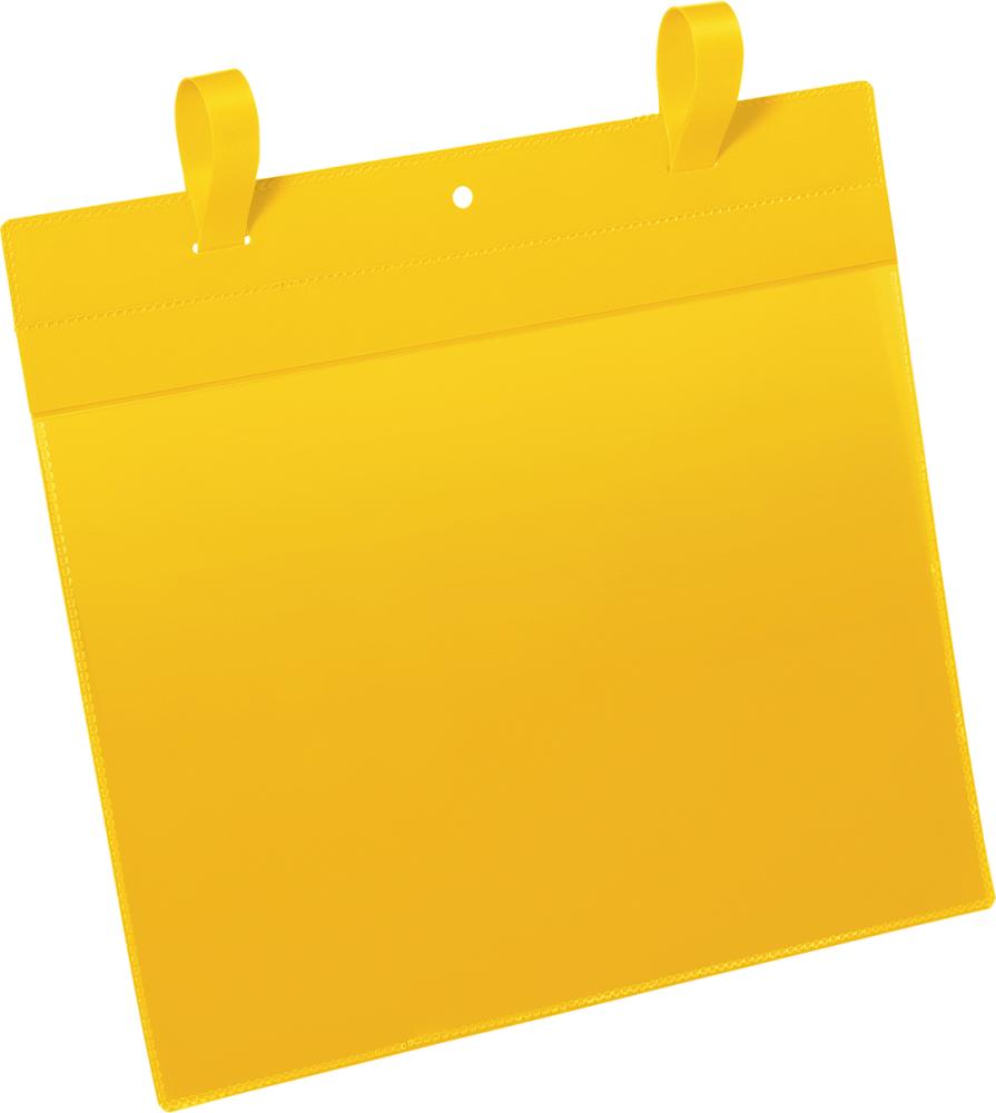 Dokumententasche B297xH210 mm A4 quer gelb mit Lasche VE 50 Stück