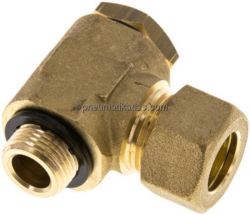 Winkel-Klemmringverschraubung G 3/8"-14 (M20x1,5)mm, Messing