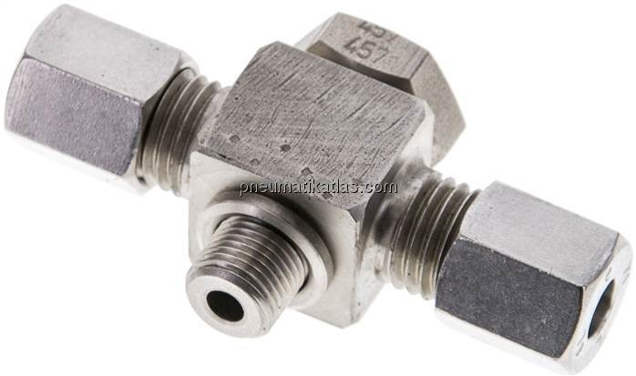 T-Schwenkverschraubung G 1/8"-6 L (M12x1,5), 1.4571