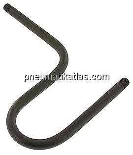 Wassersackrohr U-Form(ST 35.8) G 1/4" (AG)-G 1/4" (AG)