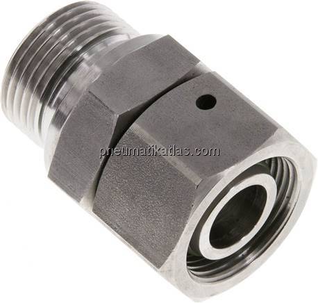 Einstellb. Schneidringverschr. G 3/4"-18 L, 1.4571