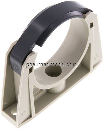 Rohrklemme 75mm, Polypropylen (grau)