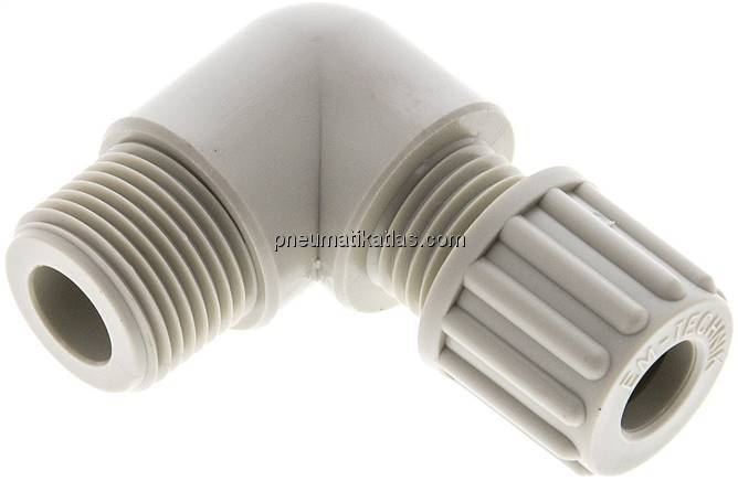 Winkel-Verschraubung G 3/8"-8x6mm, Polypropylen