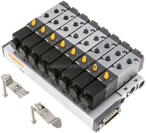 Multipol-Ventilterminal, G1/8", 8 Stationen, 24V DC