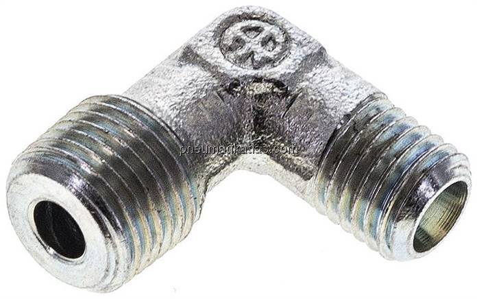 Winkel-Schneidringverschraub. NPT 1/8"-4 LL (M8x1), ohne Mutter & Schneidring, S