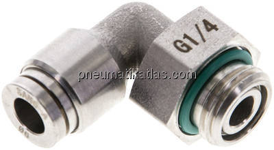 Winkel-Steckanschluss G 1/4"-6mm, IQS-ES LE/IQS-PVDF