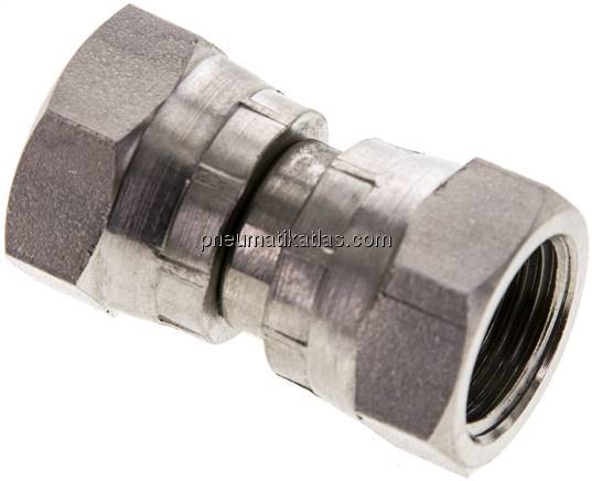 Gerader Verbinder 60°-Konus, G 3/8"-G 3/8", 1.4571