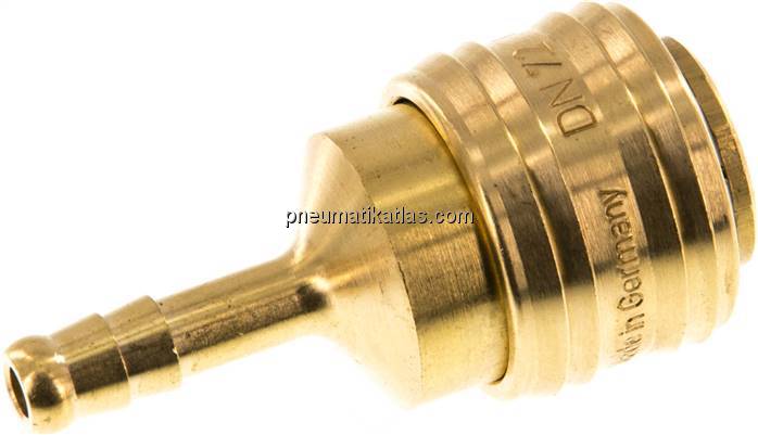 Kupplungsdose (NW7,2) 6mm Schlauch, Messing