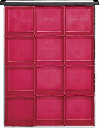 Kleinteilekasten-Set f. Schubladen B450xT600mmab FH 90-150mm 12-teilig