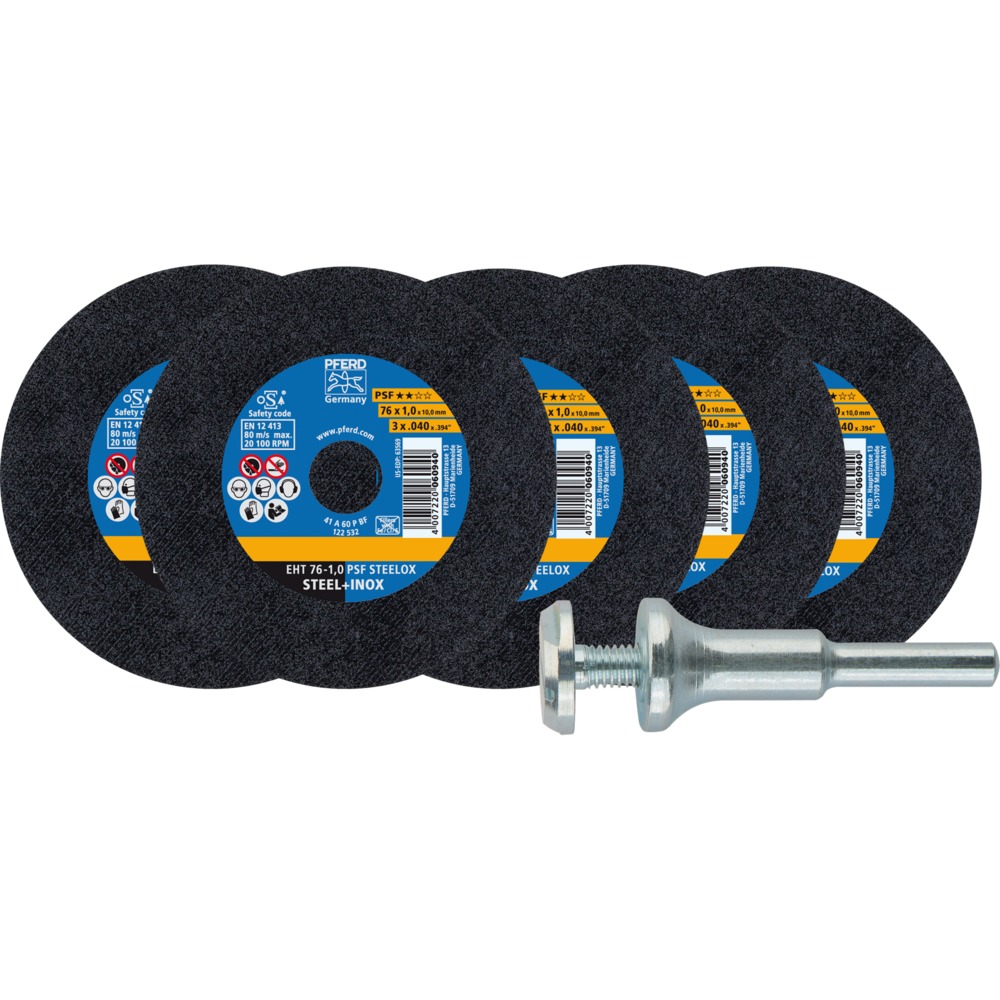Trennscheiben STARTKIT EHT 76-1,0 PSF STEELOX/10 (5+1)