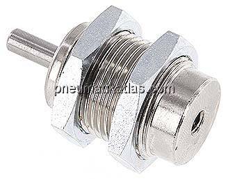 Einschraub-Pneumatikzylinder Kolben 16mm, 10mm Hub