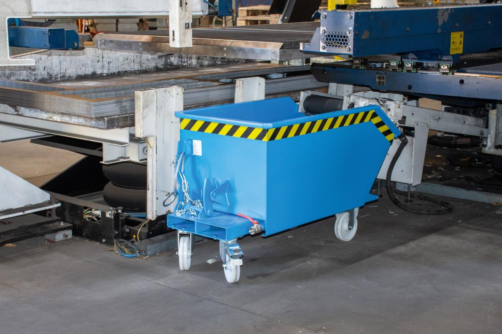 Späne-Kippbehälter 2000 lGU-E2000,lack.,RAL5012