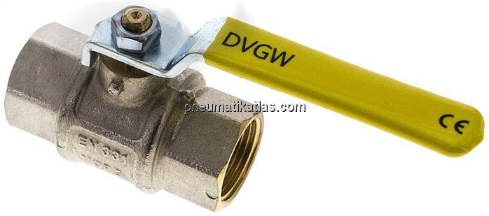 Messing-Kugelhahn, Rp 3/4", 0 - 50bar, für Sauerstoff (Industrie)