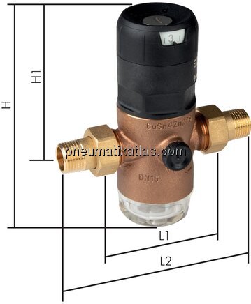 Exemplarische Darstellung: Filterdruckminderer für