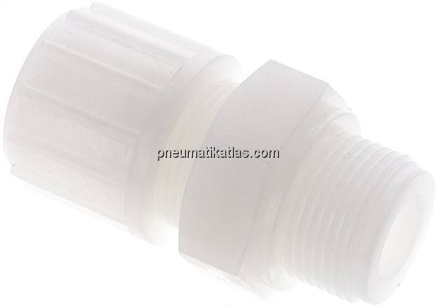 Gerade Verschraubung G 3/4"-20x13mm, PVDF