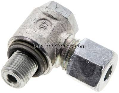 Winkel-Schwenkverschraubung G 1/4"-8 S (M16x1,5), Stahl verzinkt