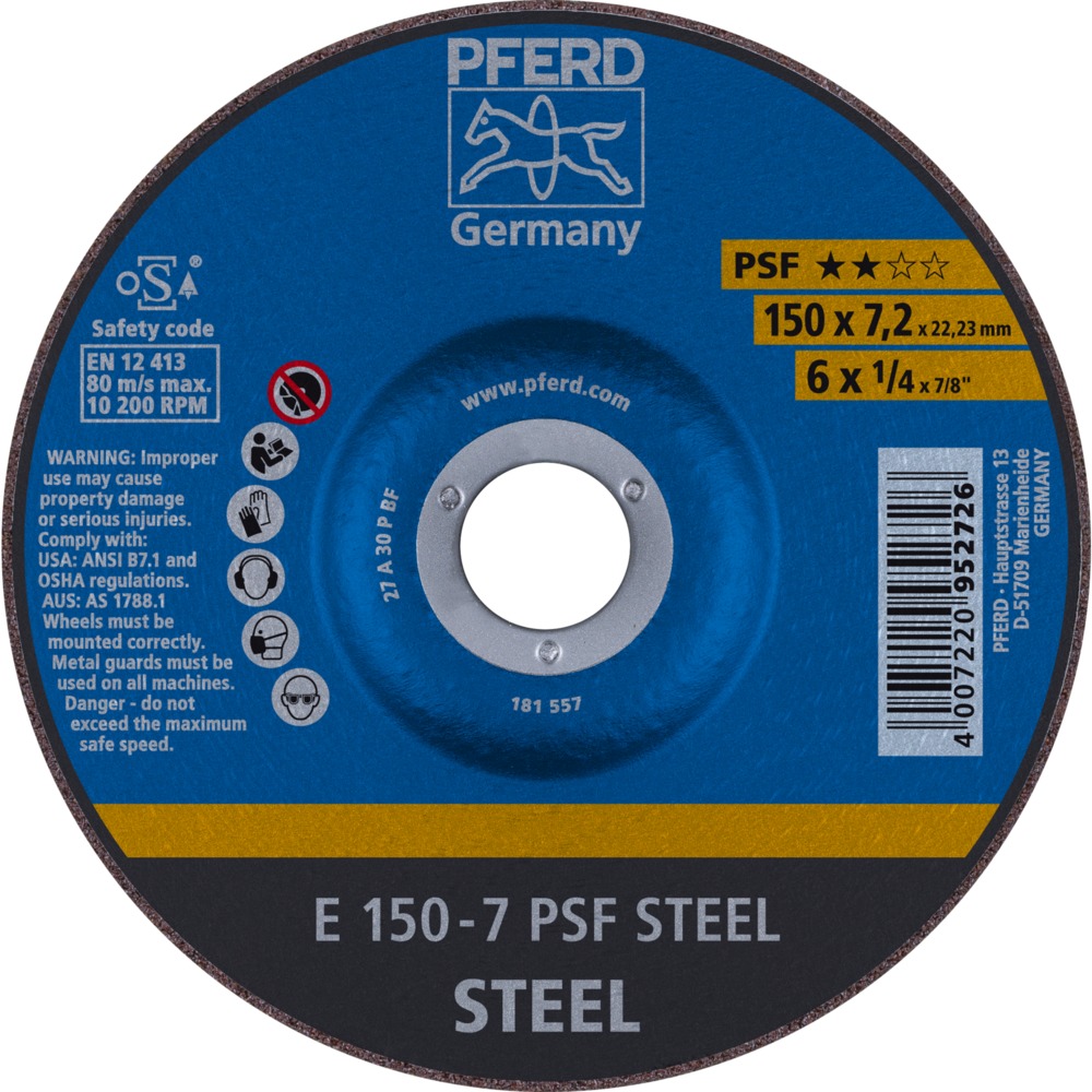 Schruppscheiben E 150-7 PSF STEEL
