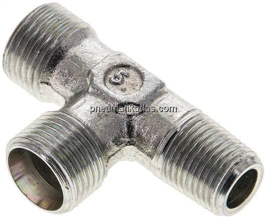 LE-Schneidringverschraubung R 1/8"-8 LL (M12x1), ohne Mutter & Schneidring, Stah