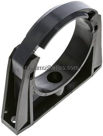Rohrklemme 90mm, Polyethylen (schwarz)