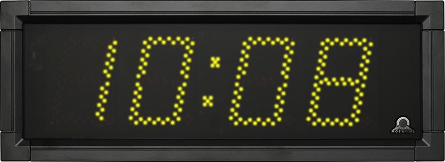 Außen-LED-Funkuhr, dig. gelbe, leuchtstarke Einzel- LEDs