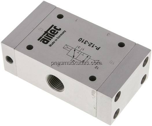 3/2-Wege Pneumatikventil, G 1/2", Luftfeder (NC), Standard