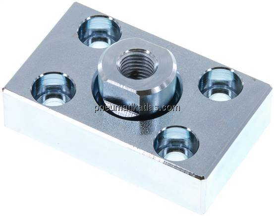 Flexokupplung m. Befestigungsplatte, M 10x1,25, Stahl verzinkt