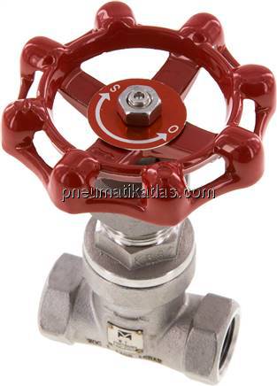 Muffen-Absperrventil, Edelstahl, G 3/8", PN 16, Eco-Line