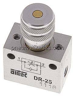 Block-Drosselrückschlagventil, M 5, Präzisionsausführung