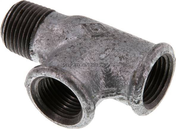 LE-Einschraubstück Rp 1/2"(IG)-R 1/2"(AG), Temperguss verzinkt