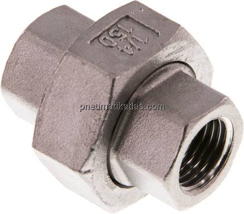 Verschraubung kon. dichtend Rp 1/4" (IG),1.4408