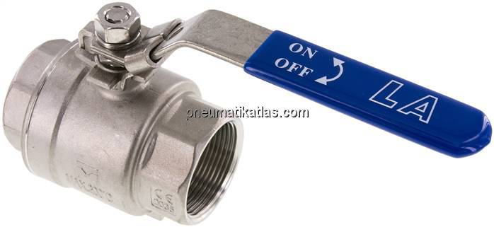 Edelstahl-Kugelhahn, Eco-Line leicht, G 1-1/2", 0 - 63bar