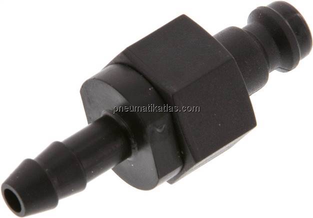 Kupplungsstecker (NW5) 6 (1/4")mm Schlauch, POM