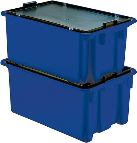 Drehstapelbehälter 45 l B600xT400xH250 mm blau LA-KA-PE