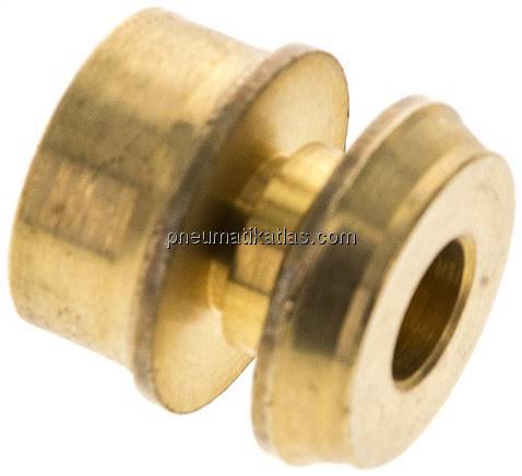Reduziereinsatz f. Klemmringverschraub. 14mm-6 (M10x1)mm, Messing