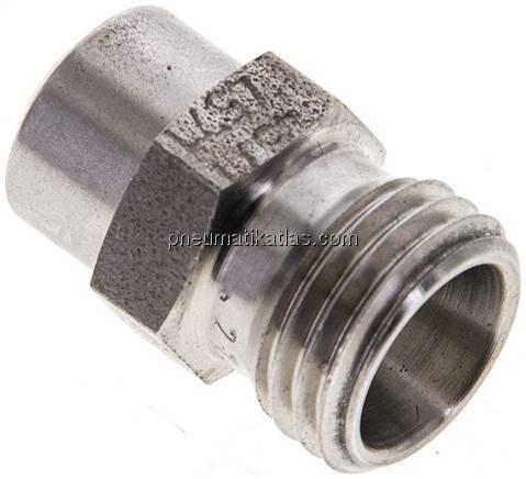 Gerade Anschweißverschraubung 8 L (M14x1,5), ohne Mutter & Schneidring, 1.4571