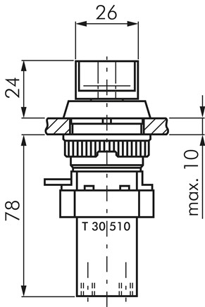Zeichnung: 5/2-Wege Drehschalterventil