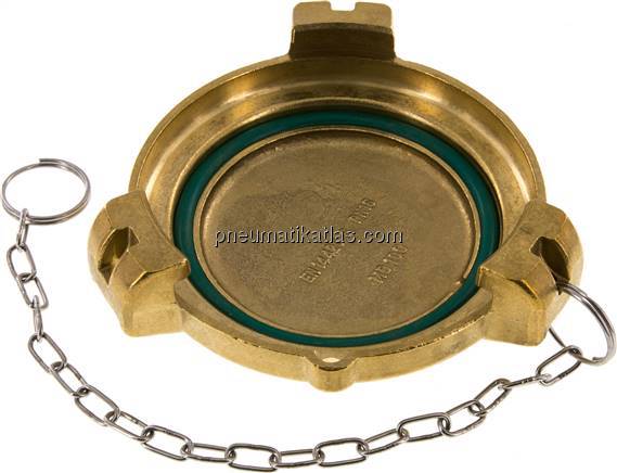 Tankwagenkupplung Verschlussdeckel, Messing für VK 100 MS