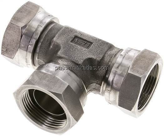 T-Verschraubung,60°Konus G 1-1/4" (IG), V4A