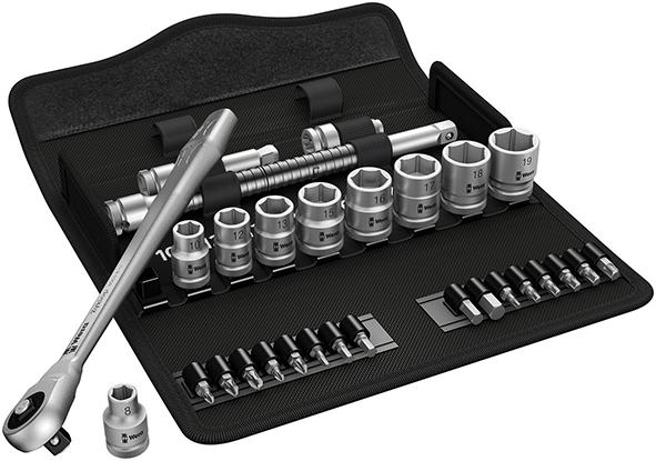 Steckschlüssel-Garnitur 1/2" ZYKLOP push 28-teilig Wera