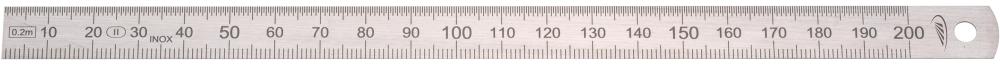 Biegsamer Stahlmaßstab 1000x20x0,5mm 1/2 INOX HP