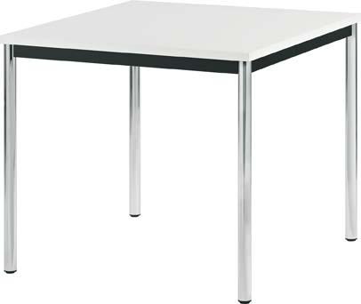 Mehrzwecktisch 1600x800 Chrom/Ahorn 25mm