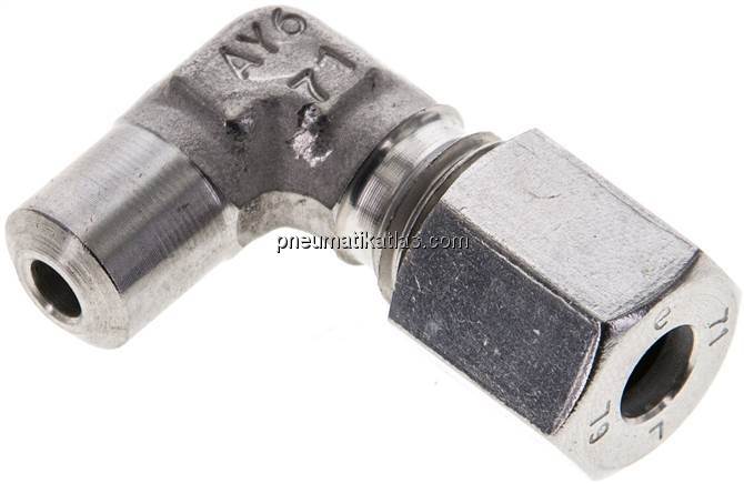 Winkel-Anschweißverschraubung 6 L (M12x1,5), 1.4571