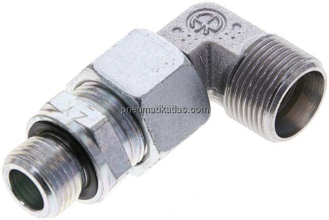 Einstellb. Winkel-Schneidringverschr. M 18x1,5-15 L (M22x1,5), ohne Mutter & Sch