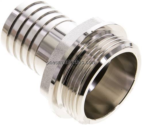 Gewindetülle G 1-1/2"-32 (1-1/4")mm, Messing vernickelt