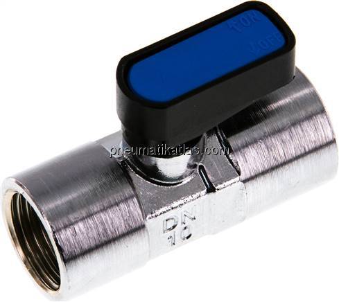 Messing-Minikugelhahn Rp 1/2"-Rp 1/2" (IG), PN 20