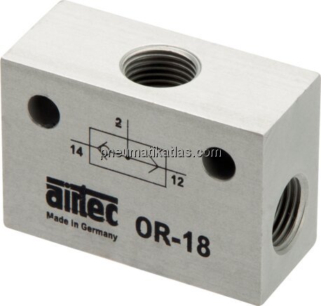 Exemplarische Darstellung: ODER-Ventil (Präzisions