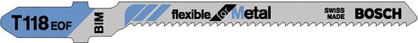 Stichsägeblatt T 118 EOF Bosch VE à 5 Stück Flexible for Metal